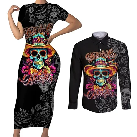 Costumes de couple Dia De Los Muertos