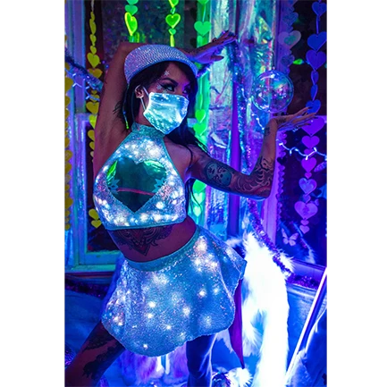JUPE PATINISTE LUMINEUSE SEXY