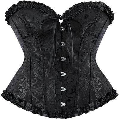 Haut corset noir pour Halloween